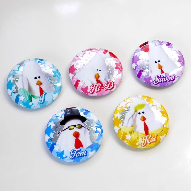 実写･長男トムの丸型缶バッジ（4.4cm）