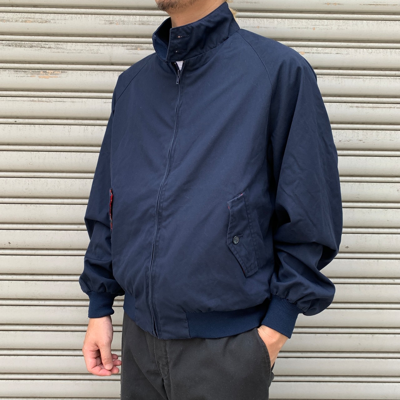 80s バラクータ G9ジャケット ハリントンジャケット 紺 40R M相当