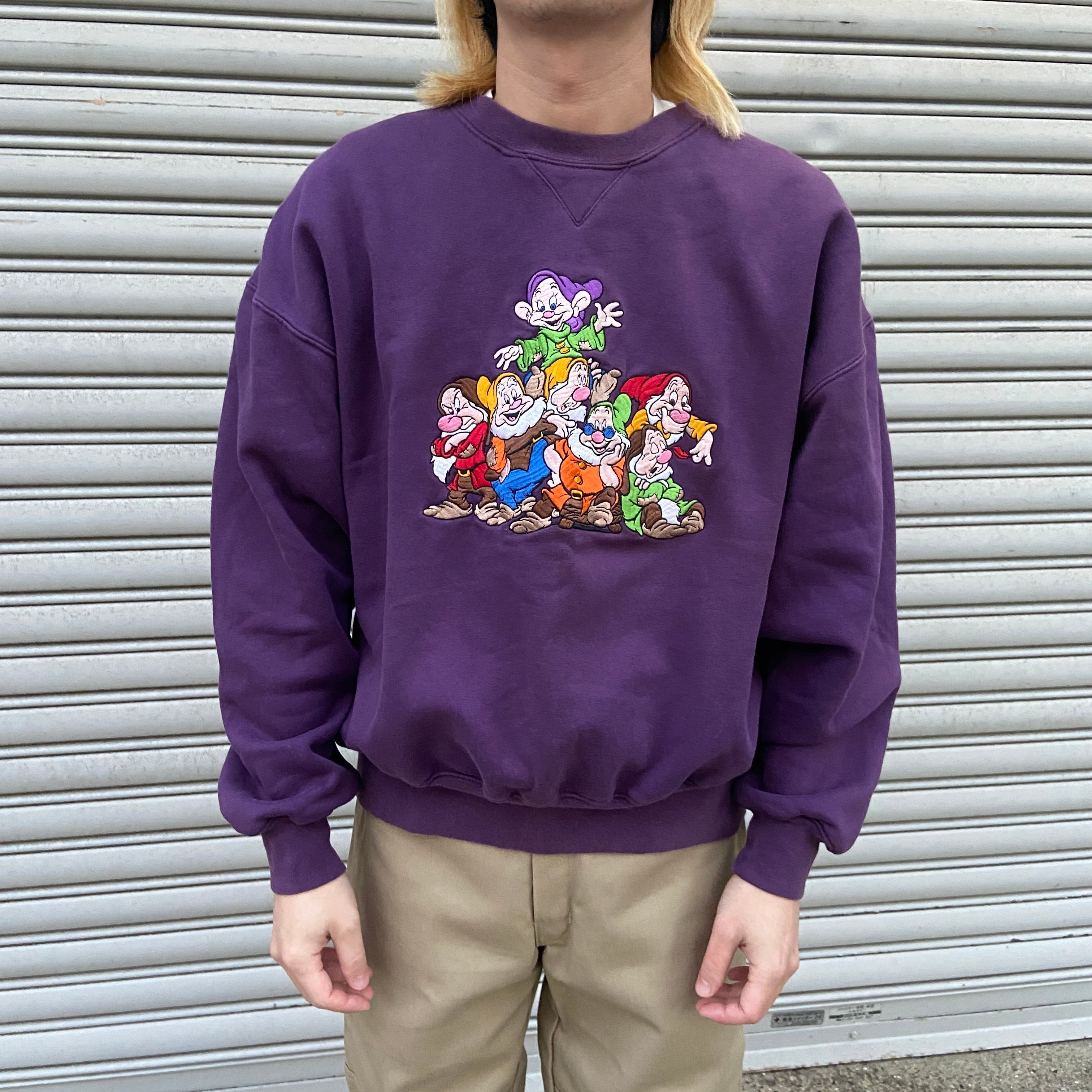 送料無料』90s Disney ディズニー 7人のこびと 白雪姫 キャラ刺繍 