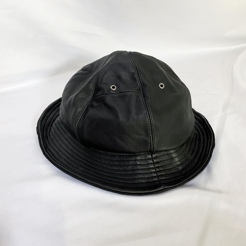 Rebuild Leather bucket hat black