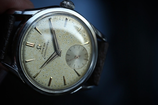 【OMEGA】 1957年製 オメガ 『シーマスター スモールセコンド』 ストリームライン 楔インデックス バイカラー 手巻き SS / Vintagewatch / Seamaster / Cal.410