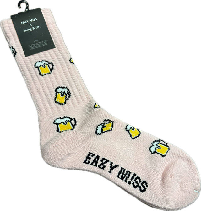【EAZY MISS】beer socks/mustard