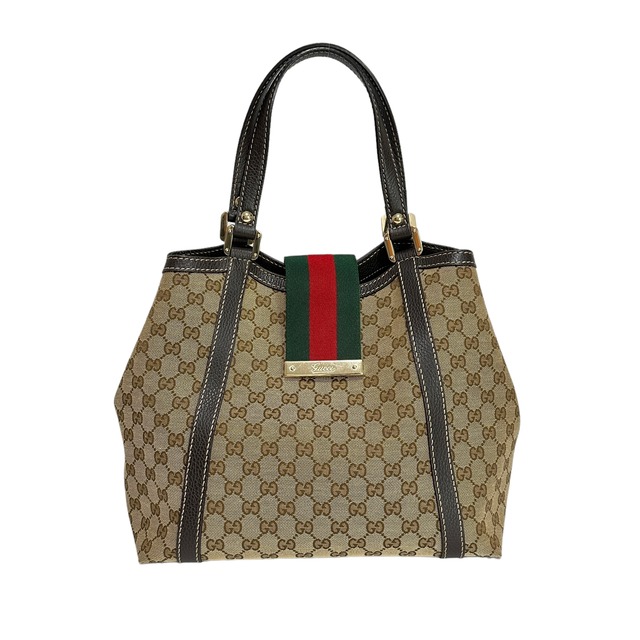 GUCCI グッチ シェリーライン トートバッグ ベージュ 12478-202401