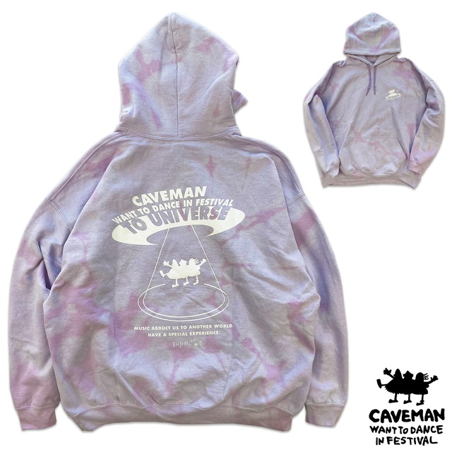 【CAVEMAN】「Orchid」  Hoodie【caveman want to dance in festival】185-caveman-Orchid