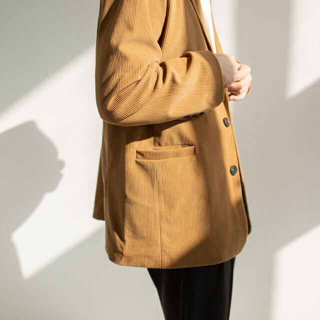 naptime Lサイズ　 コーデュロイ　カーキ STYLEBLOCK ジャケット テーラードジャケット コーデュロイ 秋