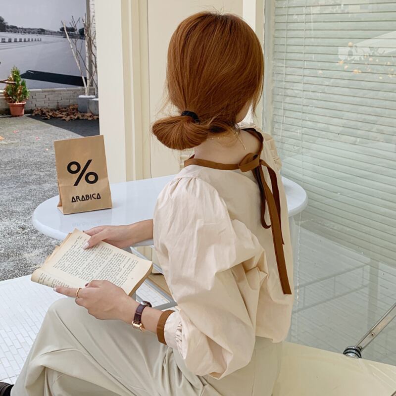 スタイルブラウス スプリングオータムシャツ ロング 春物 秋物 試着室96106940366