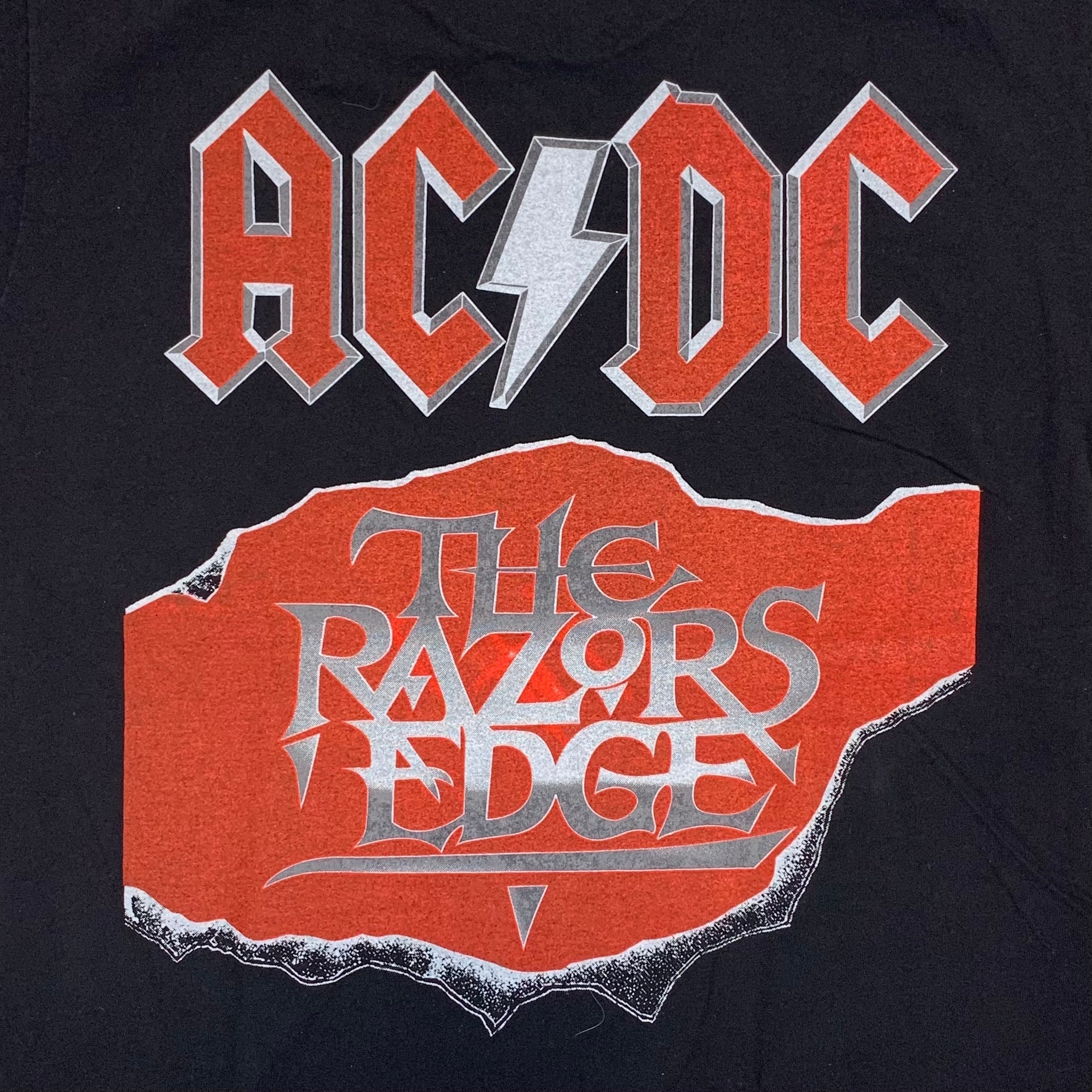 9608 AC/DC ブートTシャツ バンドTシャツ 両面プリント L | Pay ID