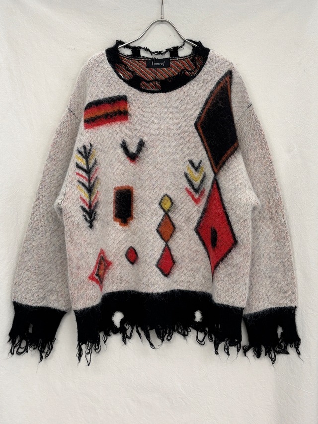 Lamrof / Berber Design Knit(OFF WHITE)