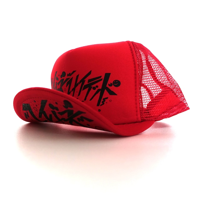 RAVERS UNITED Katakana mesh cap【RED】