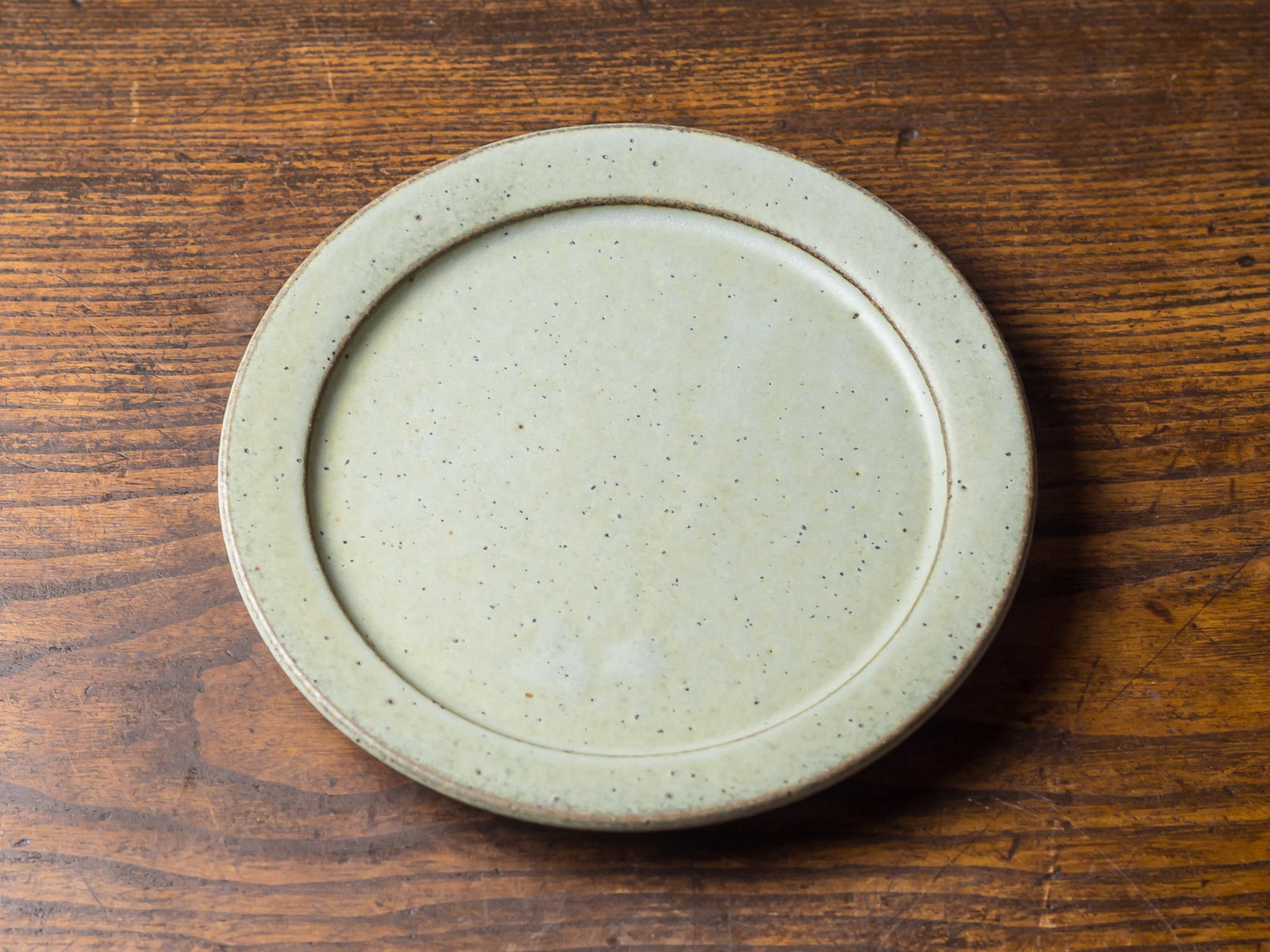 SHIROUMA 洋皿 18cm 緑青（ケーキ皿・デザート皿）／長谷川 哲也