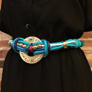 Light Blue Rope Belt