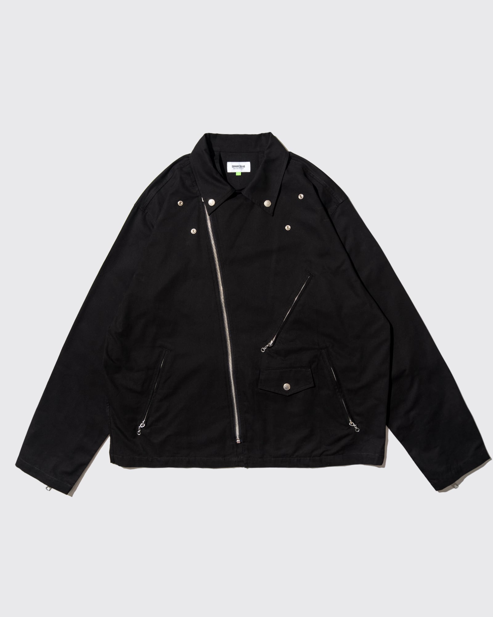DEMARCOLAB|HERRINGBONE SIM-RIDERS JKT