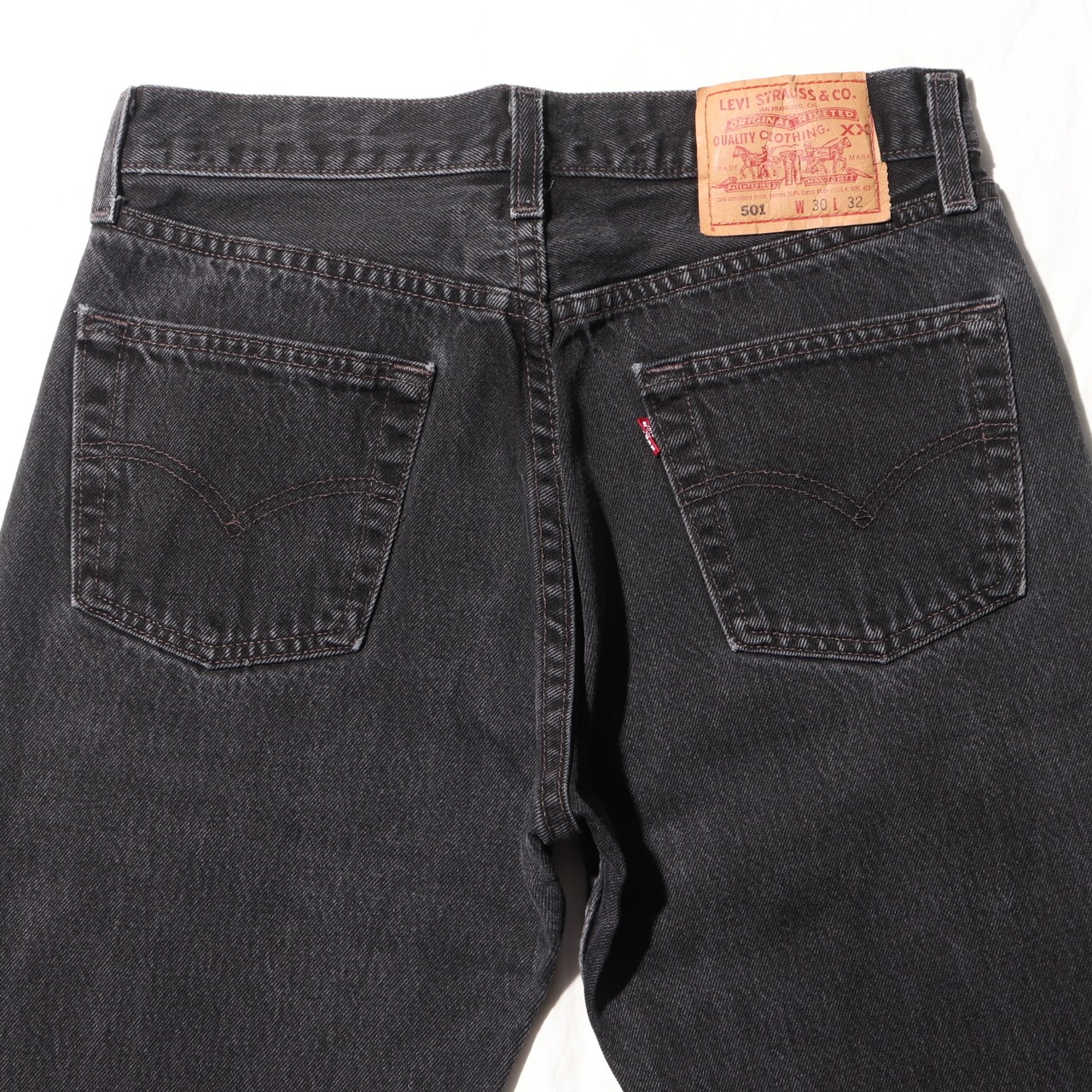 美品 30×32 Levi’s 501 USA 00年 サルファーブラック デニムパンツ