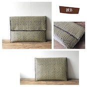 水草のポーチ モノトーン 大 A4サイズ