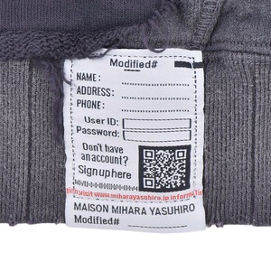 【Maison MIHARA YASUHIRO】SUN FADED SWEAT PARKA