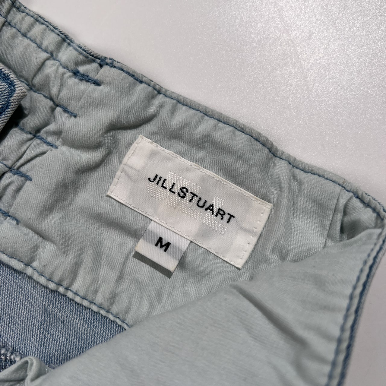 JILLSTUART ジルスチュアート ハイウエスト デニムパンツ テーパード ジーンズ サイズ M /ライトブルー系 ストレッチ フェミニン