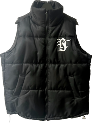 RJ logo puffer vest