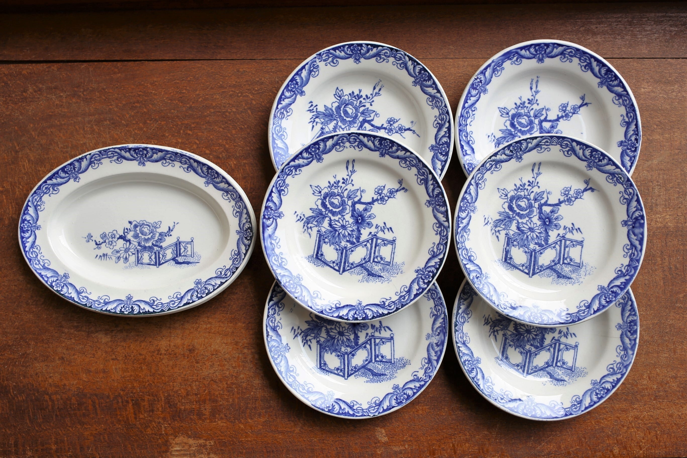 おままごとエタンオバール皿 フランスアンティーク フランス アンティーク dinette ままごと用 小さなオーバルプレート N