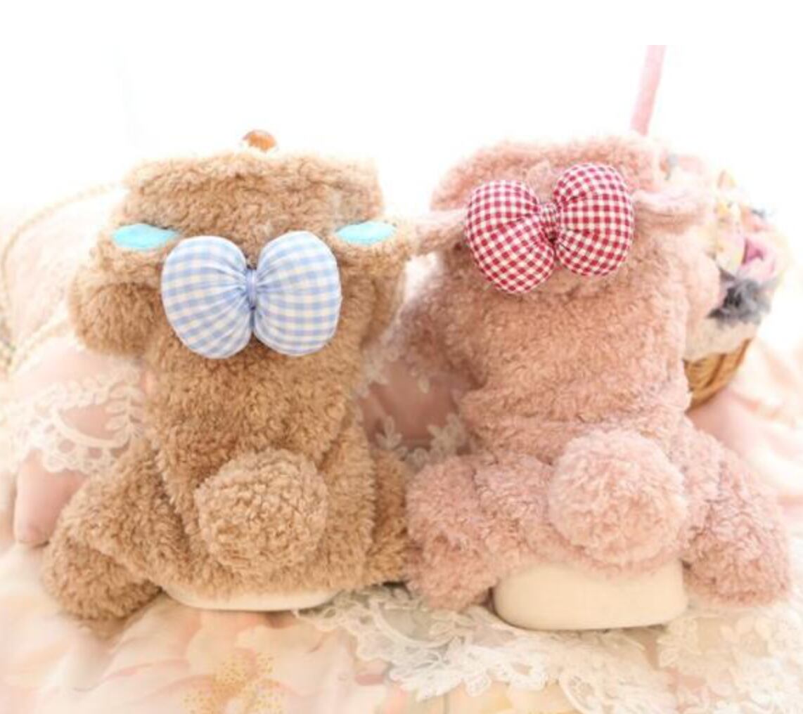 ドッグウェア テディベア風くまさん着ぐるみ 水色 犬服 Dog Online ドッグウェア 犬服 ペット用品