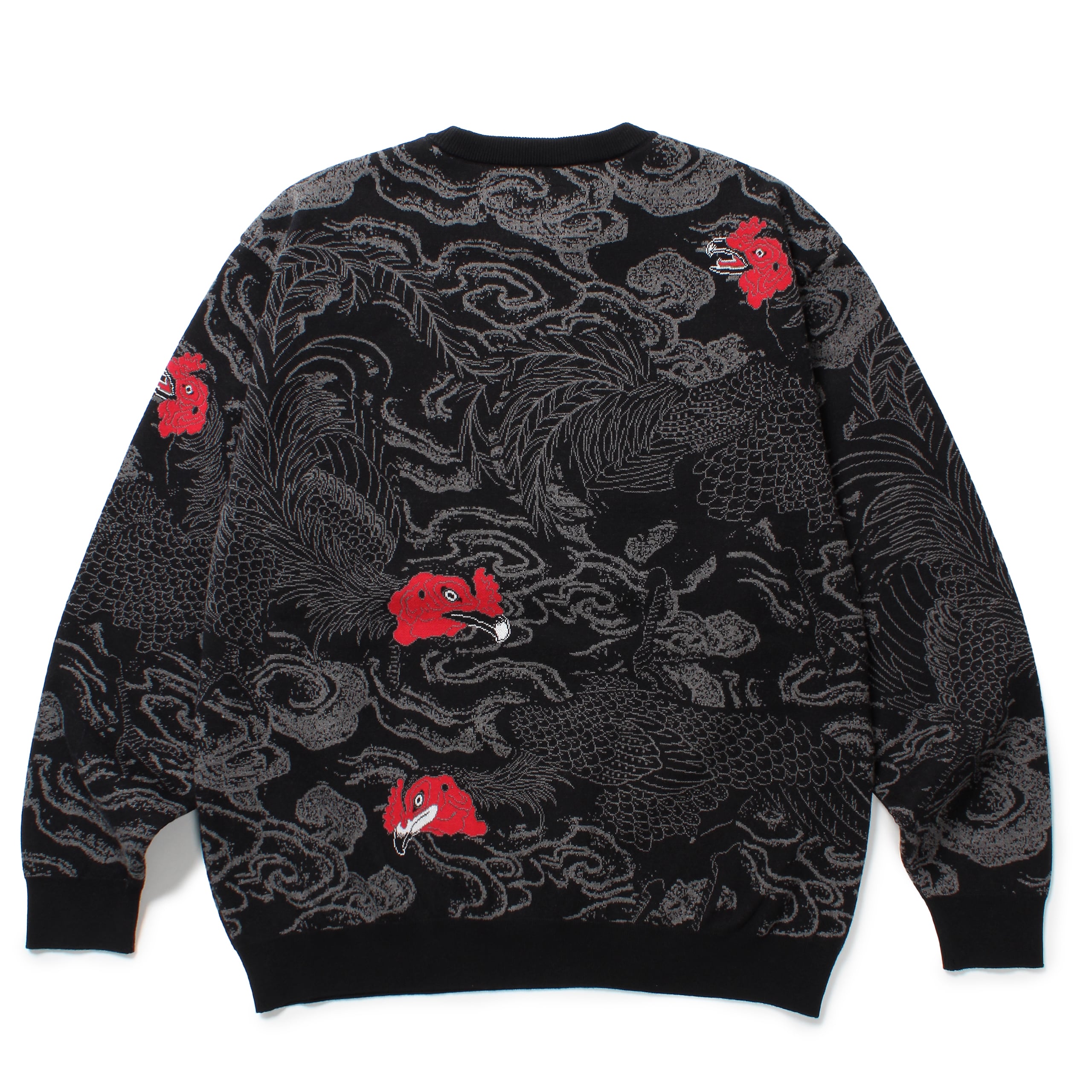 GAKKIN × BUDSPOOL 渦軍鶏 COTTON KNIT JACQUARD SWEATER