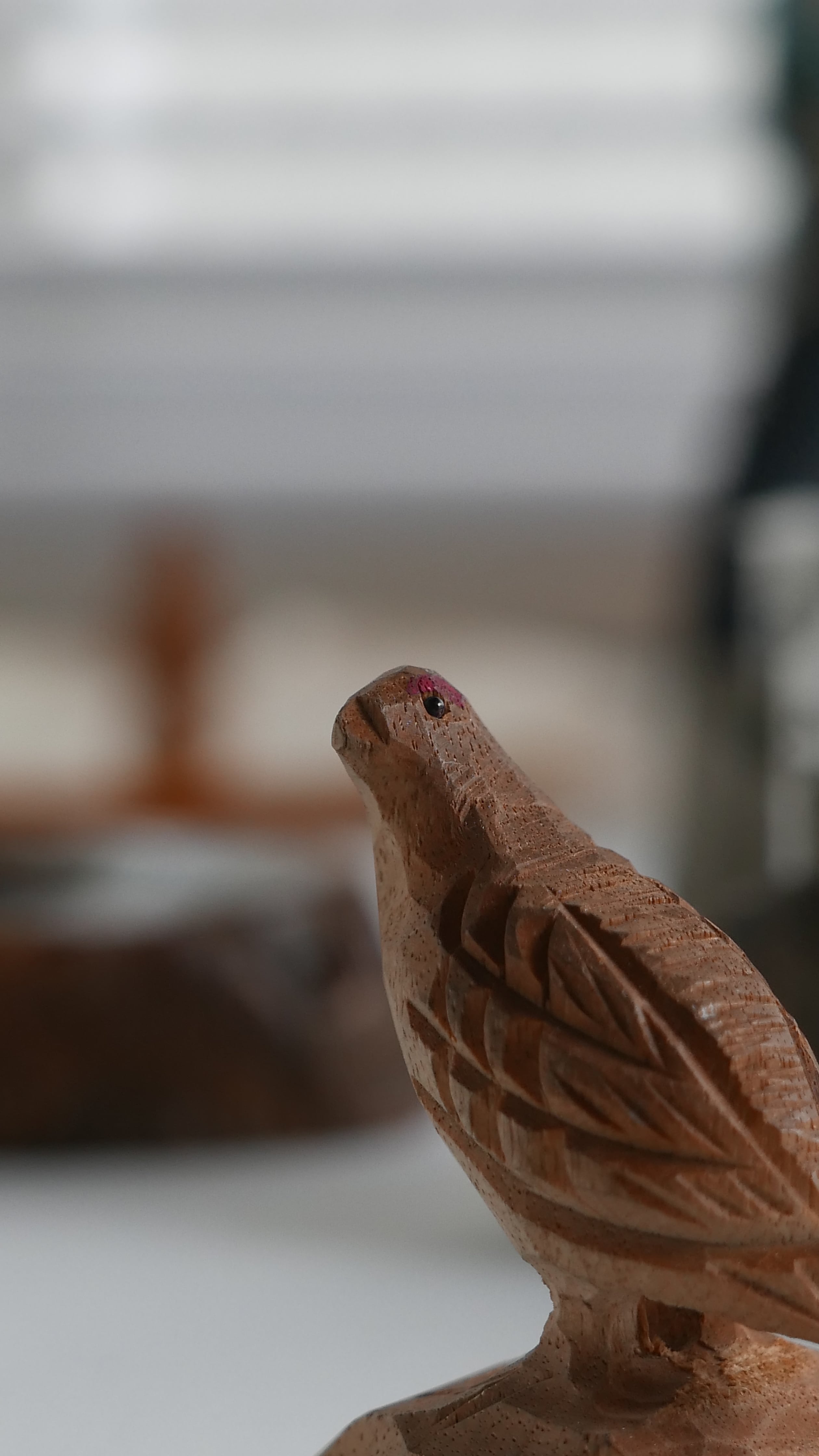 old japan small wooden ptarmigan