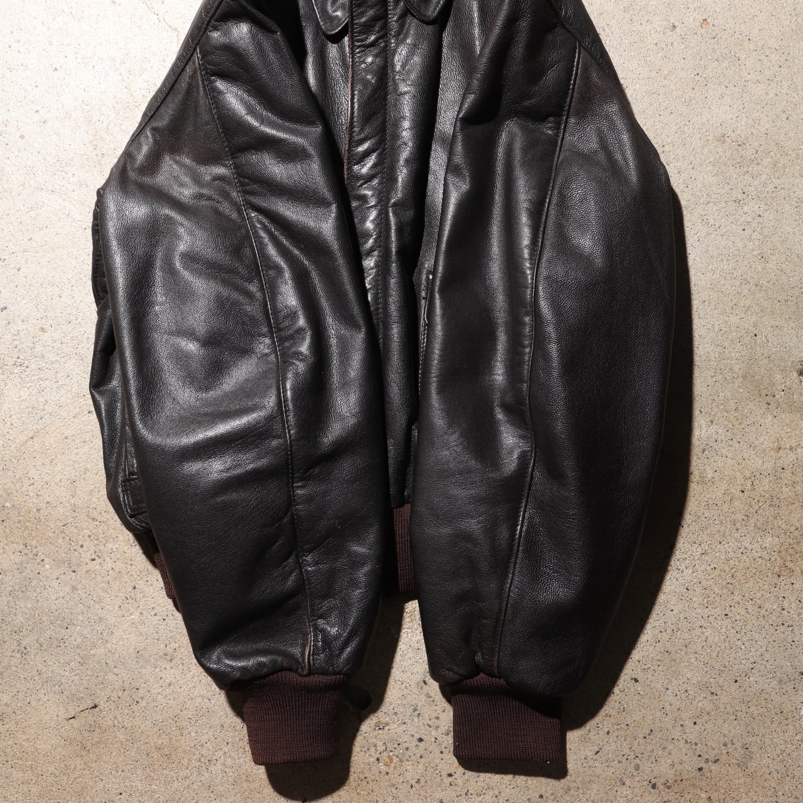 美品 M USA エルエルビーン A-2 レザージャケット L.L.Bean フライング 