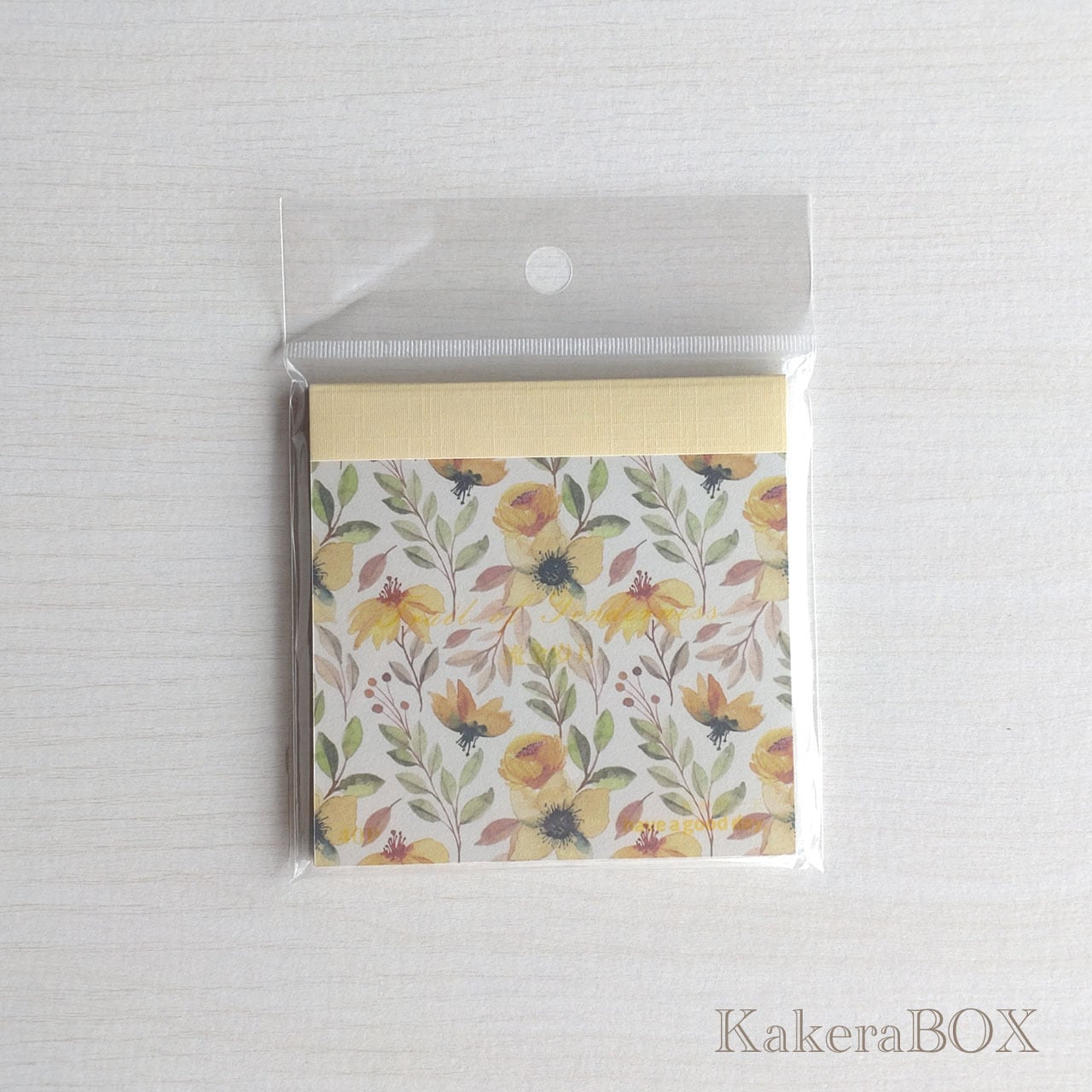 ボタニカルデザインペーパー40枚 YELLOW | KakeraBOX
