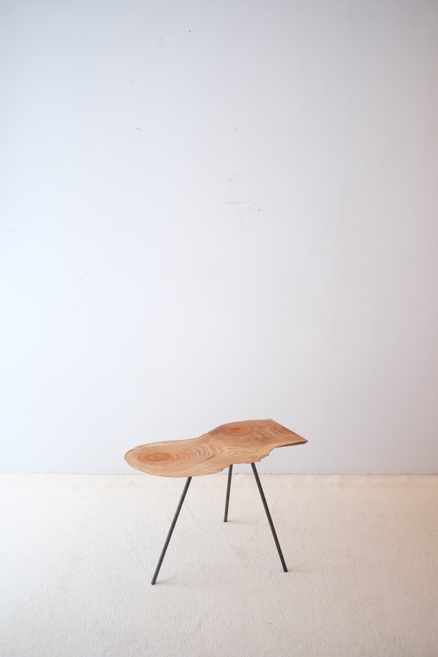 一枚板 Side table "欅" #009