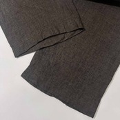 Mademoiselle NON NON マドモアゼルノンノン リネン100% イージーパンツ S/ブラウン/ベイカーパンツ