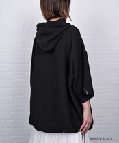【直営限定ITEM】ソフトシアサッカーフーディー (BLACK)　CQ-49002H