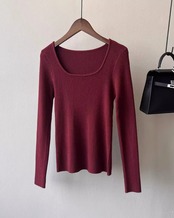 Round neck rib Knit　T20180