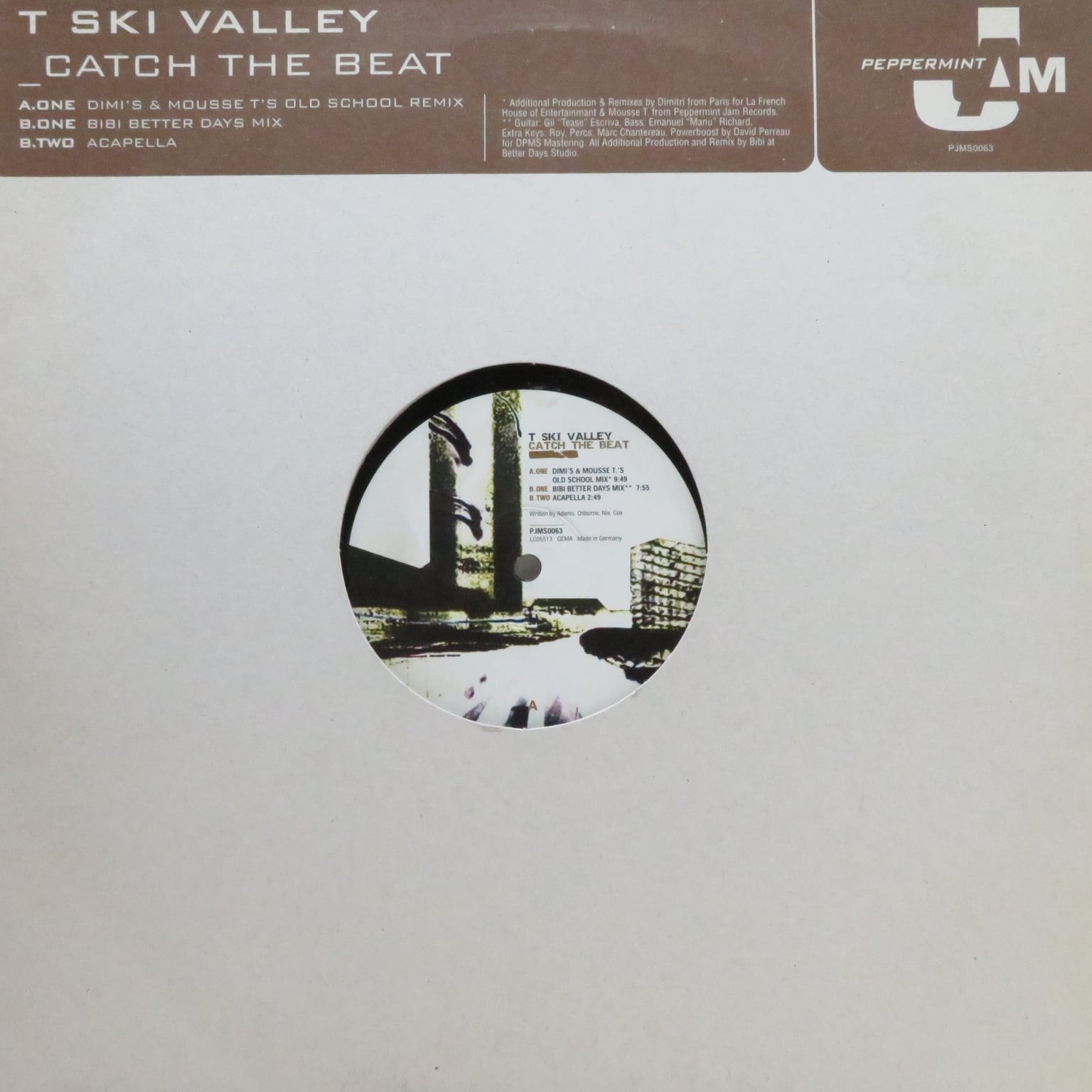 T-Ski Valley / Catch The Beat (Dimi's Mousse T's Old School Remix) [PJMS0063] - 画像1