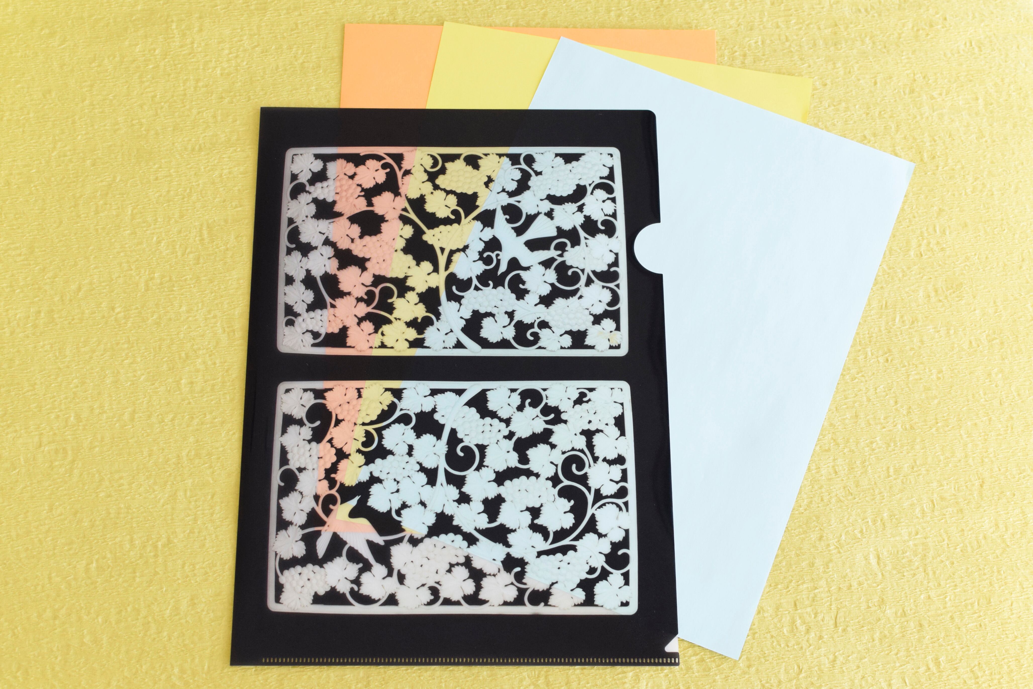 クリアファイル「近鉄百貨店阿倍野店旧館『鳥に葡萄唐草文』装飾格子