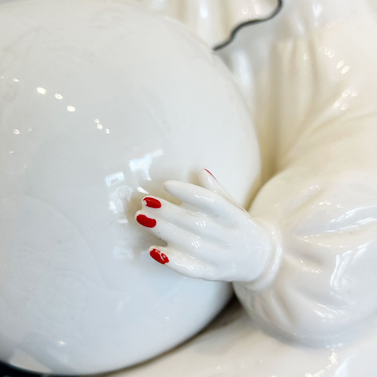 ◉9/1迄◉アンティーク 気球 ピエロ AERIAL CLOWNS 陶器 80s Vintage ceramics clown & constellation table lamp | PANIC ART