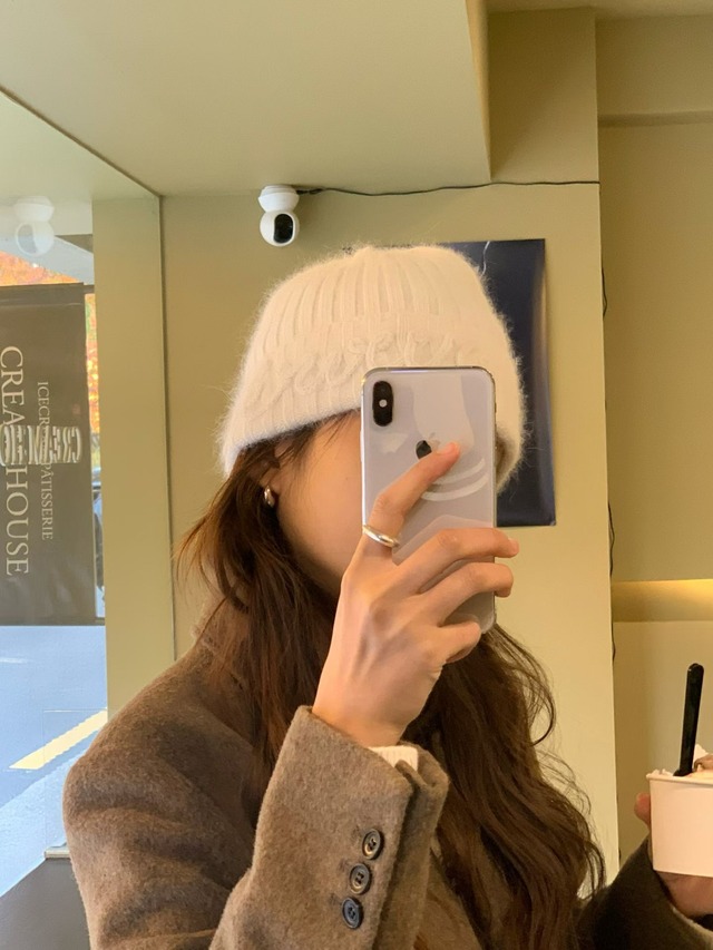 (予約) verveine / Nordic angora beanie 2color