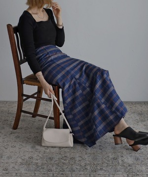 タータンチェックマーメイドスカート【s-60023】.