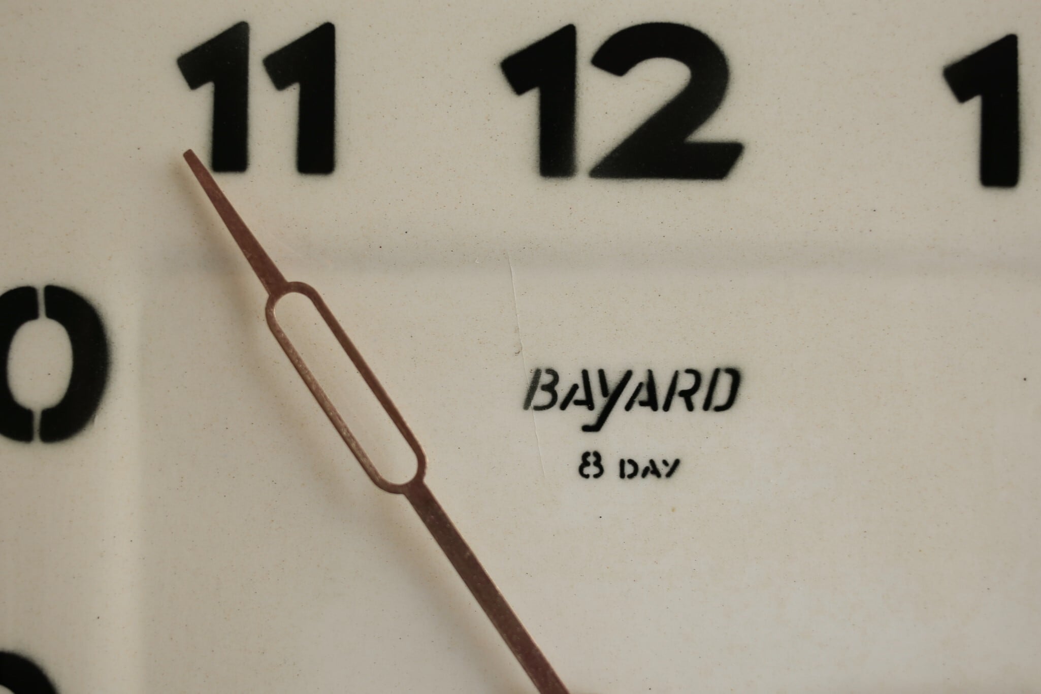 フランス アンティーク ヴィンテージ BAYARD 陶器製 壁掛け時計