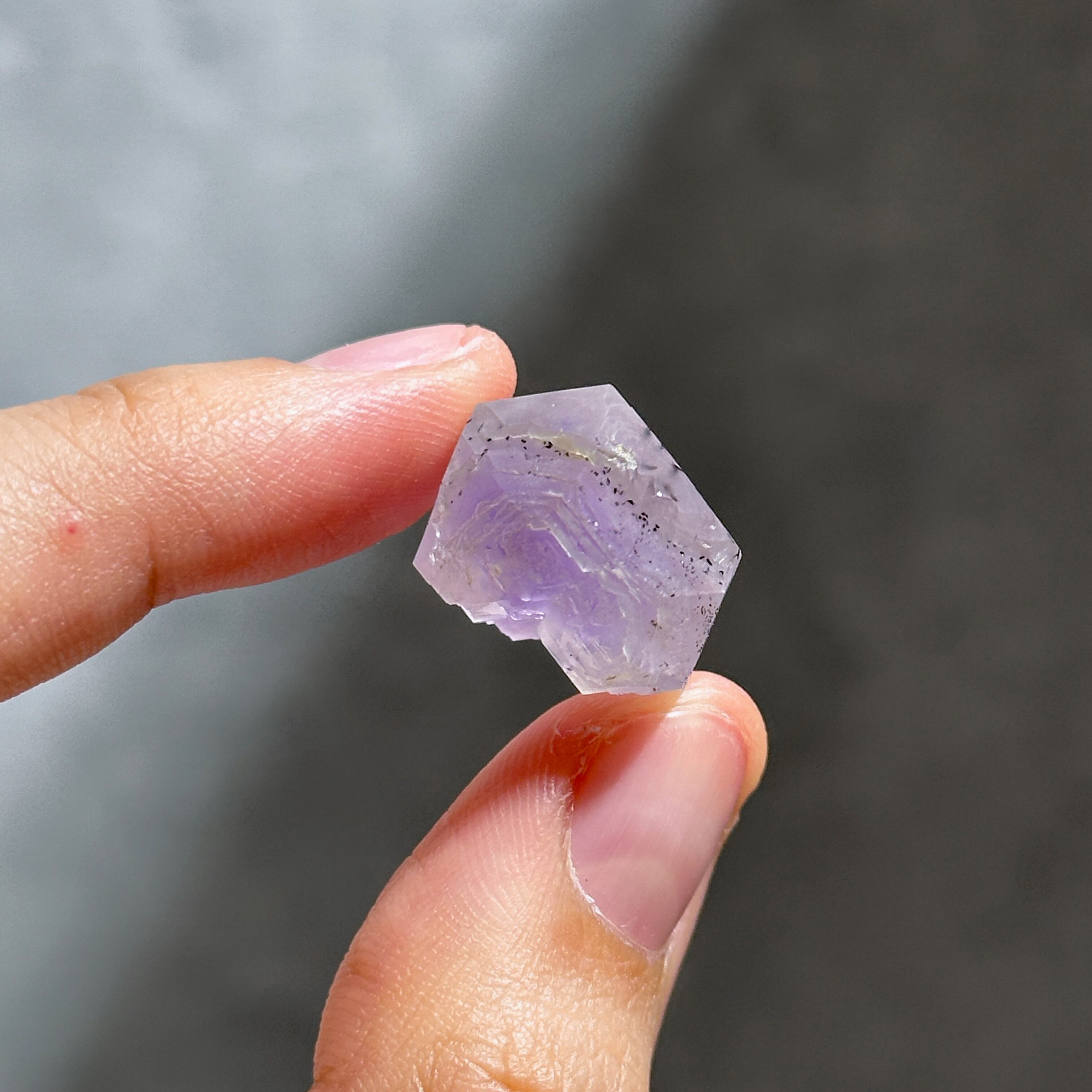 アメリカ産ヘマタイトインアメジスト 原石24◇ Hematite in Amethyst