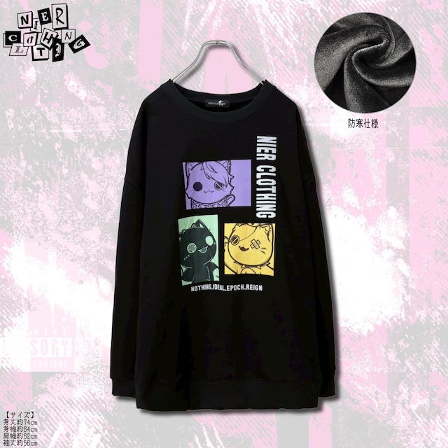 裏起毛TRIPLE CAT ART  SWEAT SHIRT