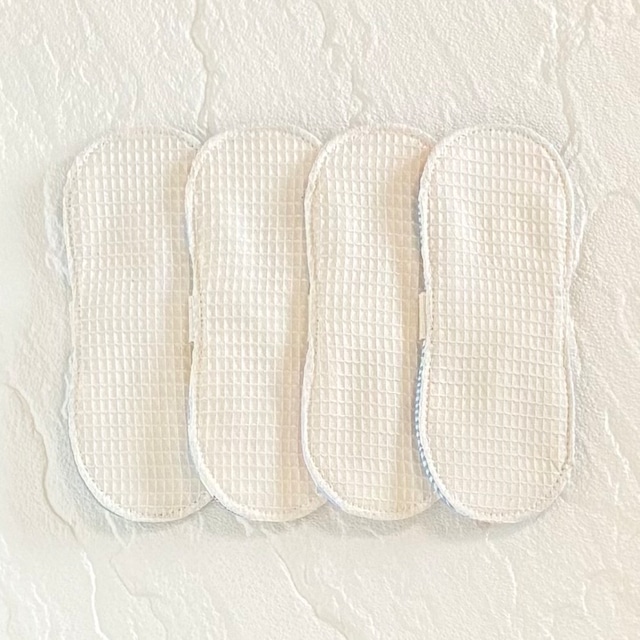 布ライナー ワッフル生地 オーガニック 4枚セット 398