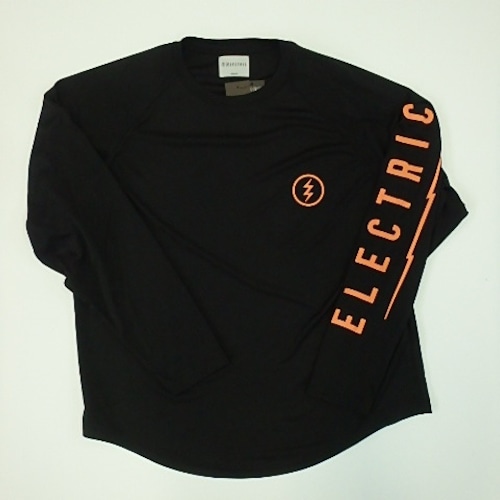 ELECTRIC：DRY RAGLAN L/S Tee BLACK × ORANGE