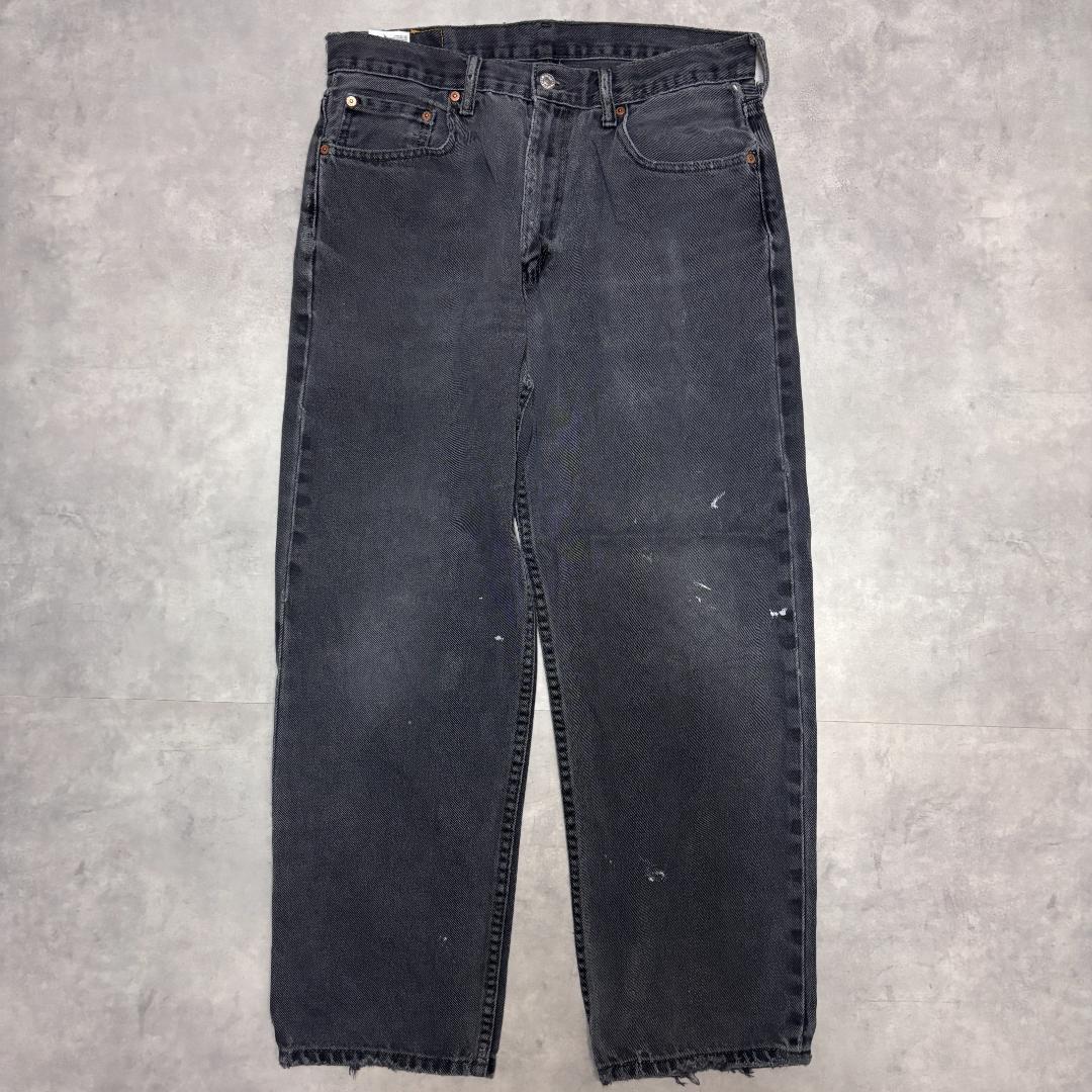 リーバイス550 Levis W34 ブラックデニム 黒 古着 20009