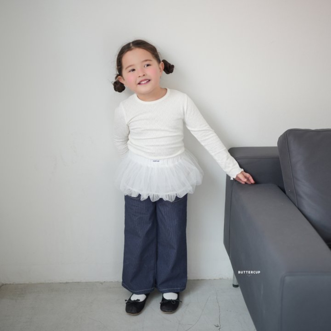 [BUTTERCUP] Ribbon Pocket Denim Pants / [버터컵] 리본포켓데님팬츠