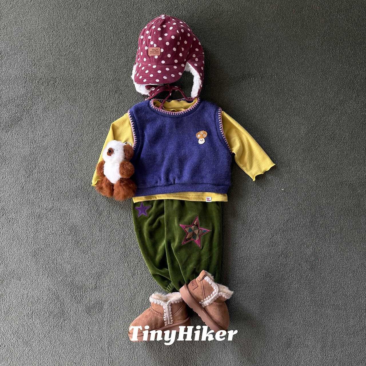 〖取寄〗韓国子供服 / 26winter / TinyHiker / キノコメロベスト / キッズ *XS~XL*