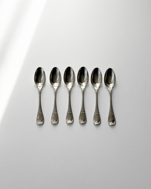 Christofle　クリストフル　/　“Trianon”　dessert spoon　デザートスプーン　(在庫:8本)