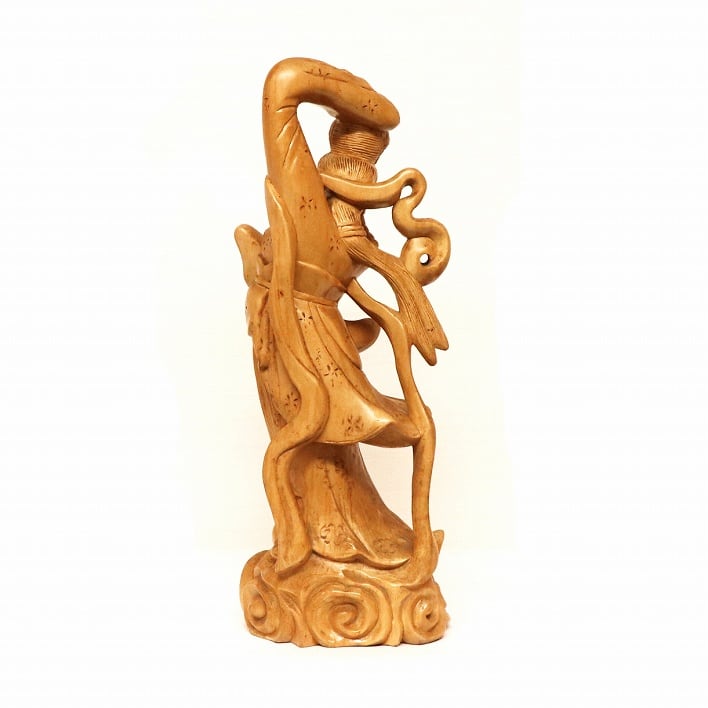 置物・木彫り・仏像・天女像・No.200314-06・梱包サイズ80 置物・木彫り・仏像・天女像・No.200314-06・梱包サイズ80