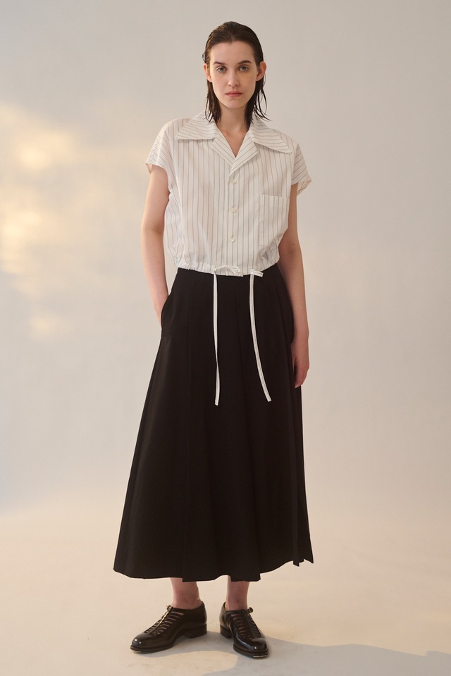 Slit Culottes / ﾜｯｼｬｰ加工高密度ｷﾞｬﾊﾞｼﾞﾝ / U732-S02-100