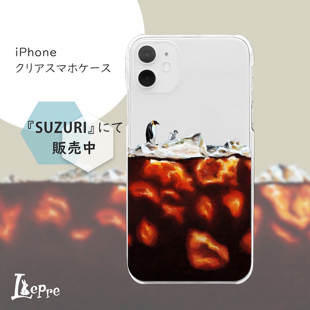 南極アイスコーヒー【iPhone クリアケース】