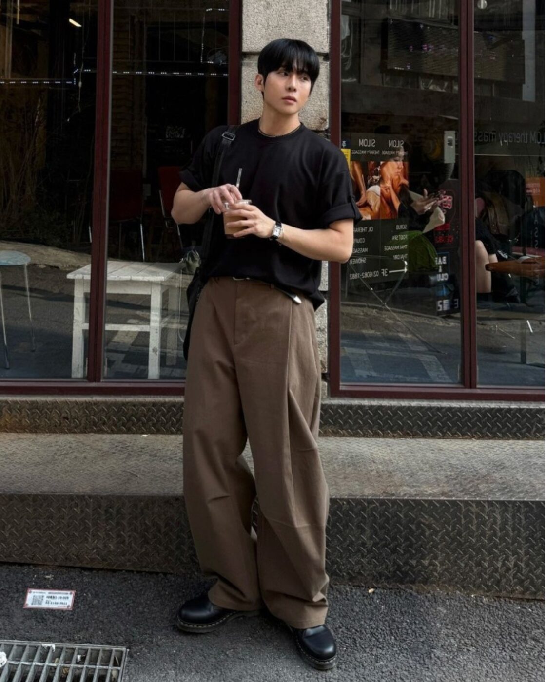 NEAT ブラウン プリーツ付き スラックス プリーツワイドスラックス｜Pleated Wide Slacks 【k249】 | PAY ID