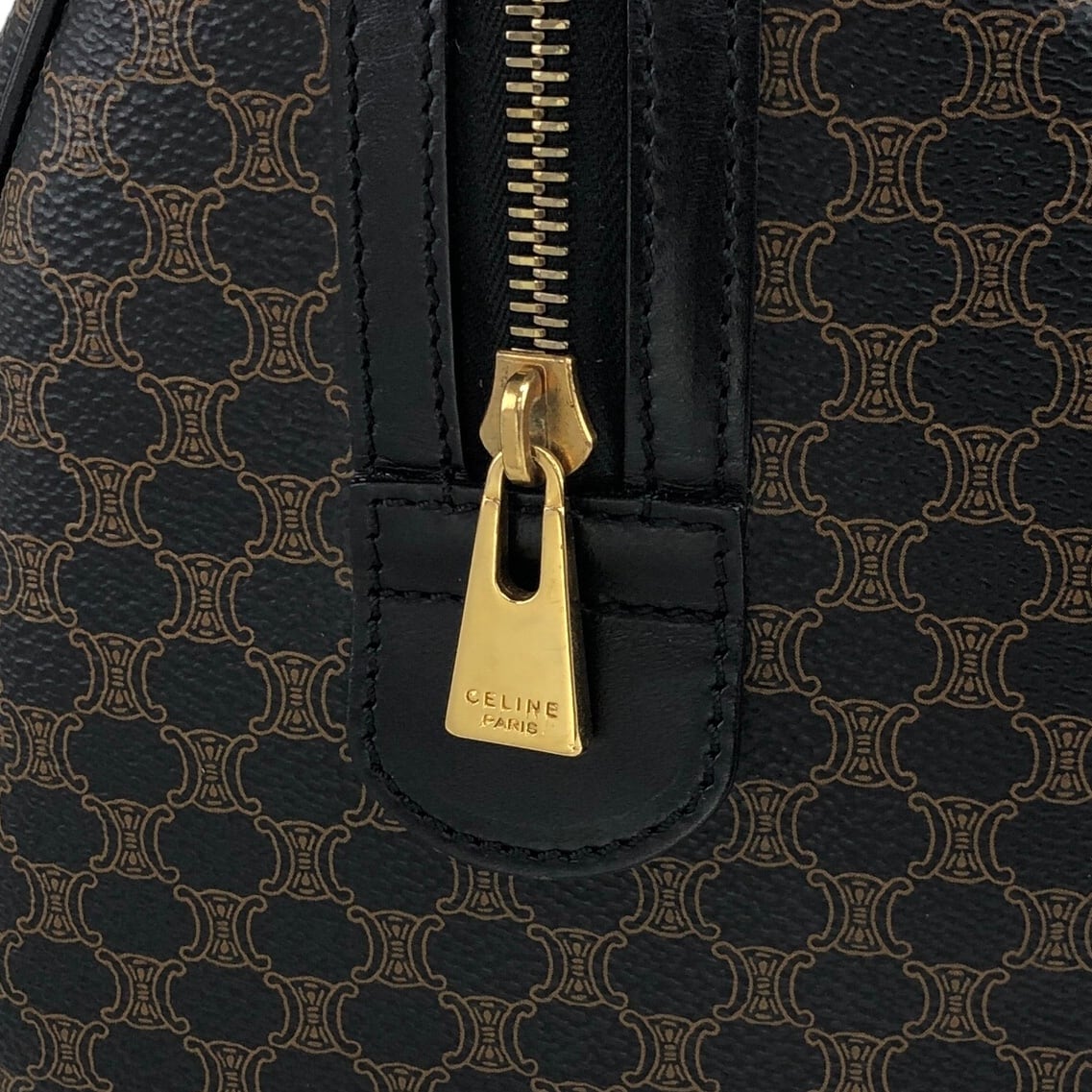 CELINE セリーヌ マカダム ボストンバッグ ブラック ブラゾン型 CELINE セリーヌ マカダム ボストンバッグ ブラック ブラゾン型